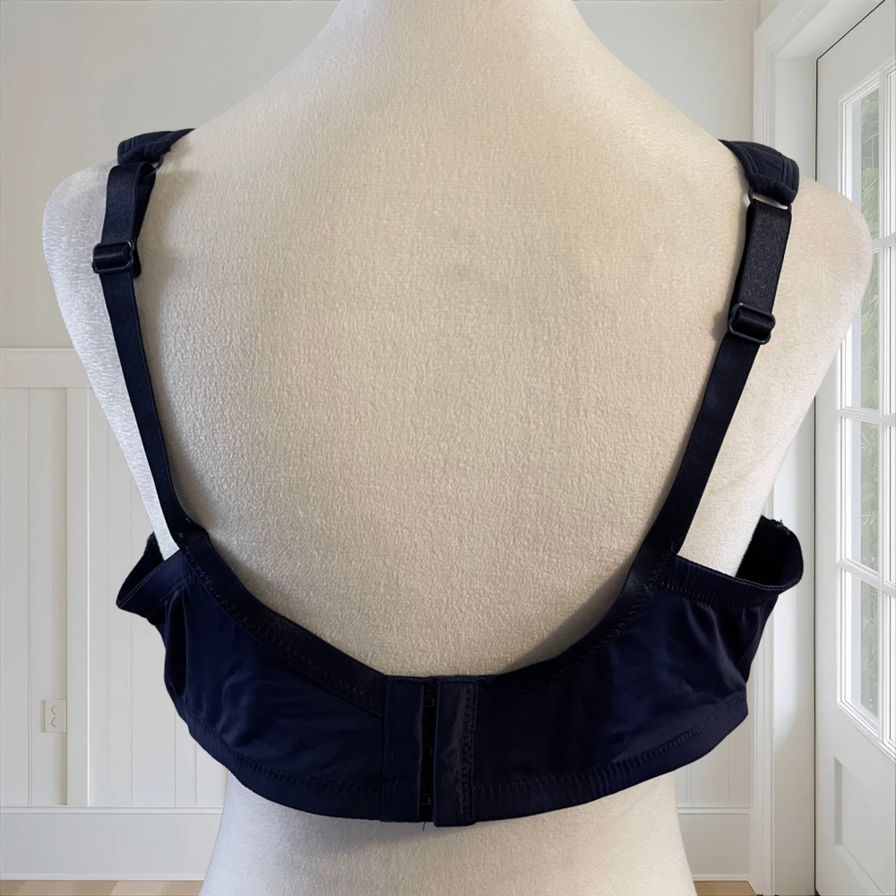 NWOT Nautica Navy Blue Underwire T-shirt Bra 40D Adjustable Straps Lightly Lined - Picture 5 of 10
